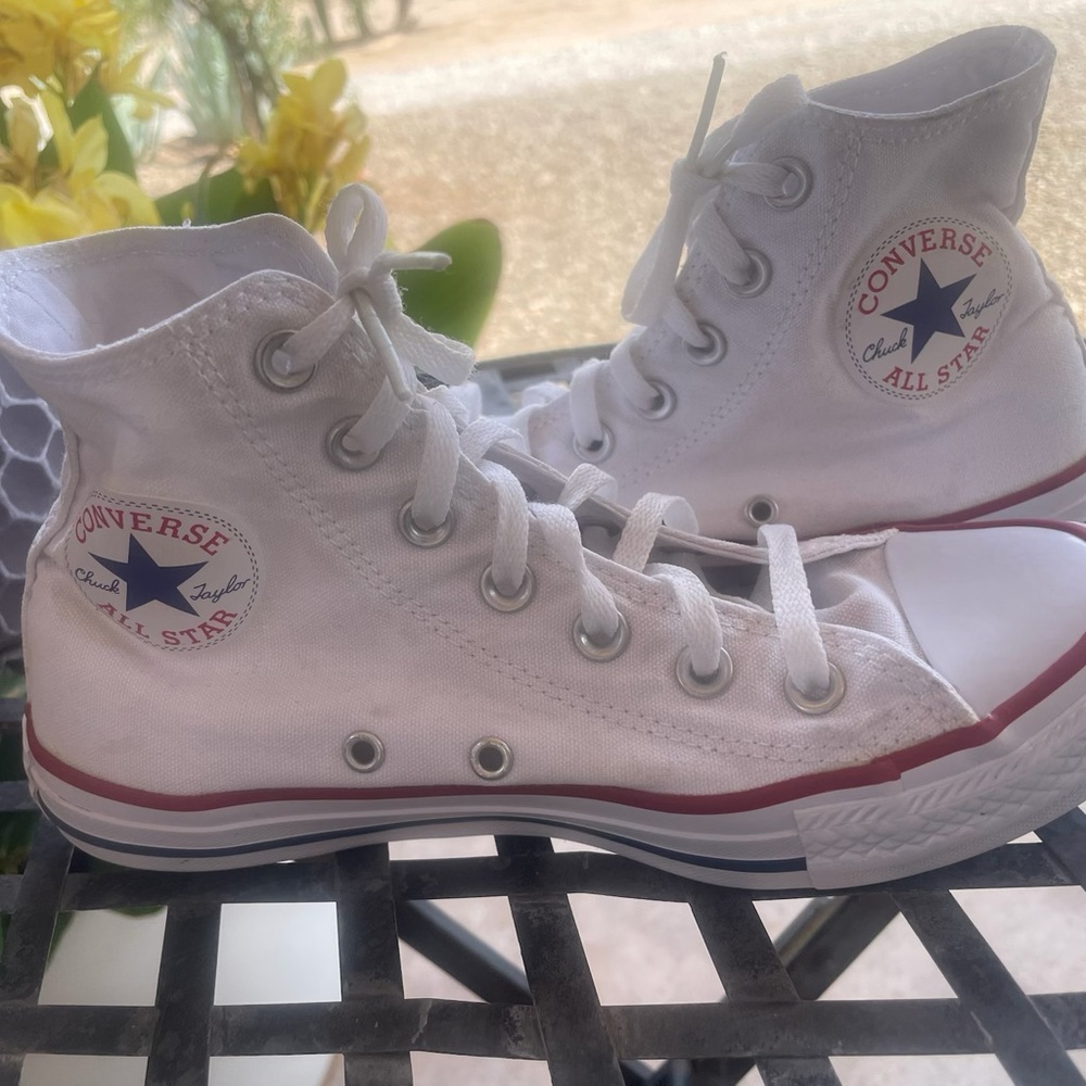 Converse All Star White Canvas High-Tops